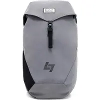 EA7 unisex. 7X000295_AF23187 Mochila com bolsos laterais cinzenta (OSFA), Casual, Cinza, Poliéster