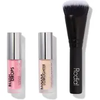 Rodial Conjunto de Natal 2024 : Blush Drops Radiant Finish Liquid Blush Frosted Pink 15 ml + Banana Lowlighter Illuminating Liquid Highlighter F