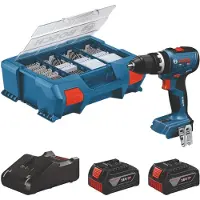 Bosch Professional Chave De Fenda Elétrica Gsb 18v-65 + 2 Bat Procore4.0ah + 82 Acc