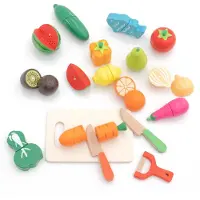 Robin Cool Método Montessori Fruta E Vegetais Ecológicos De Madeira