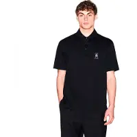 Armani Exchange para homem. XM002209AF10364UC001 Camisa pólo premium preta (XXL), Preto, Casual, Algodão, Manga curta