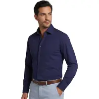 Olymp Camisa clássica 'Level Five' marinho