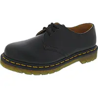 Dr. Martens unisex. 11838002 Sapatos de couro 1461 Preto liso (42), Plano, Cordão, Casual