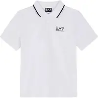 EA7 para menino. 7B000023_AF12901 Polo 7B000023 branco (4Años= 106cm), Casual, Algodão, Manga curta, moda infantil