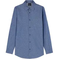 Armani Exchange para homem. XM002739AF24681FB443 Camisa essencial azul (M), Casual, Algodão, Manga comprida