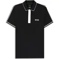 BOSS para homem. 50559214 Polo Toc preto (XL), Casual, Esportivo, Tênis / Paddle tennis, Poliéster, Manga curta