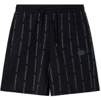 EA7 para homem. 7M001393_AF12660 Calção Graphic Series preto (M), Casual, Algodão, Manga curta