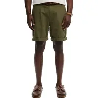 Superdry para homem. M7110487A Calções Premium Textured Chino verde (30), Casual, Algodão