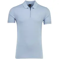 BOSS para homem. 50537507 Pólo azul de corte justo (S), Casual, Algodão, Manga curta