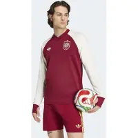 Adidas Camisola de futebol 'Spain 26 Away Pre Match Warm' vermelho escuro / branco