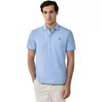 Hackett para homem. HM5600136 Pólo com pontas Heritage azul (S), Casual, Algodão, Manga curta