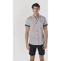 KOROSHI Camisa navy / branco