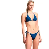 Emporio Armani para mulher. EW000786_AF20241 Biquíni jacquard padrão marinho (L), Beachwear, Poliéster