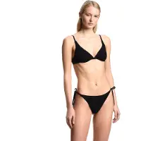 Emporio Armani para mulher. EW003284_AF23750 Biquíni Smoking Stitch preto (M), Beachwear, Poliamida
