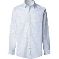 Pepe Jeans para homem. PM3091191 Camisa de Pádua branca (XL), Branco, Casual, Algodão, Manga comprida