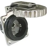 Marinco Tomada Aço Inoxidável 6373el-b 50a