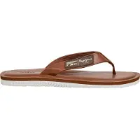 Pepe Jeans para homem. PMS700020 Sandálias Wind Heritage castanhas (46), Marrom, Plano, Nenhum, Casual