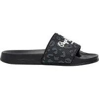Pepe Jeans para mulher. PLS700004 Chinelos de dedo Leo preto (41), Plano, Nenhum, Casual