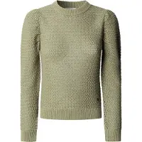 Pepe Jeans para mulher. PL7000108 Camisola Keira verde (L), Casual, Algodão