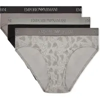 Emporio Armani para homem. EM000256_AF20671 Conjunto de 3 cuecas Dia cinzento, preto (M), Homewear, Cinza, Algodão