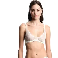 Emporio Armani para mulher. EW002718_AF19030 Soutien de malha branca (100B), Branco, Homewear, Poliamida