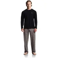 Emporio Armani para homem. EM000611_AF18885 Pijama Pattern Mix preto (XL), Homewear, Algodão, Manga comprida