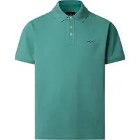 Hackett London para homem. HM5600146 Polo com corte de praia em verde clássico (L), Casual, Algodão, Manga curta