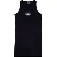 EA7 para menina. 7G000185_AF12484 T-shirt Visibility Girl preta (12Años= 154cm), Preto, Casual, Sintético, Sem mangas / correias, moda infan