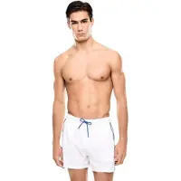 EA7 para homem. 7M001688_AF21073 Fato de banho com calções brancos (L), Casual, Esportivo, Beachwear, Poliéster, Elastan