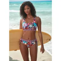 Venice beach Top de biquíni verde / petróleo / laranja / bordeaux