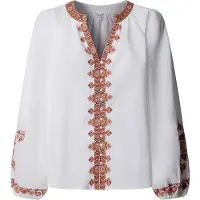 Pepe Jeans para mulher. PL3051449 Blusa Beliz bege (M), Branco, Casual, Algodão, Manga comprida