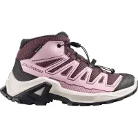 Salomon - Calçado caminhada criança - X Ultra Mid GTX J Huckleberry/Dawn Pink para criança - Tamanho criança 35 - Rosa