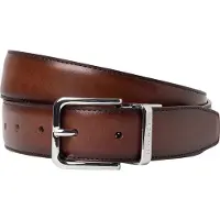 Hackett London para homem. HM4100049 Cinto de couro Vit castanho (40), Marrom, Casual, Pele