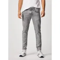 Pepe Jeans para homem. PM206321WR2 Calças de ganga Finsbury cinzentas (28/34), Casual, Cinza, Algodão, Denim