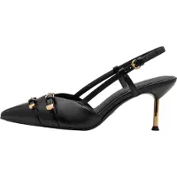Tamaris Sapatos abertos atrás preto