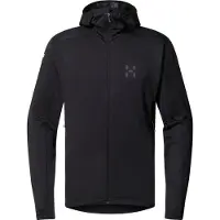 Haglöfs - Vestuário caminhada - L.I.M Mid Multi II Hood M True Black para Homem - Tamanho S - Preto