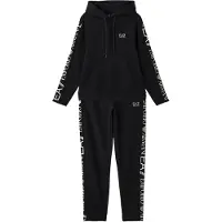 Emporio Armani Fato de treino preto / branco