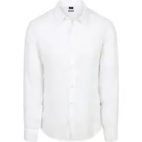 BOSS para homem. 50567579 Camisola 6 branca (XL), Branco, Casual, Linho, Clássico, Manga comprida