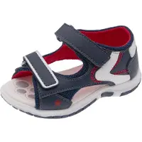 Chicco Sapatos abertos 'Facci' azul escuro / vermelho / branco