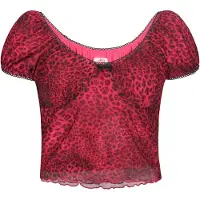 Mymo Blusa rosa escuro / preto