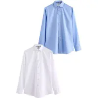 Next Camisa azul claro / branco