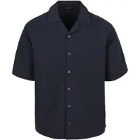 BOSS para homem. 50559315 Camisa Lapisy Marinho (L), Casual, Algodão, Manga curta