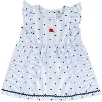 Chicco Vestido azul escuro / vermelho / branco