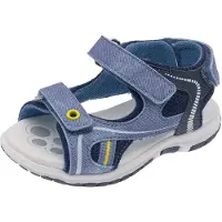 Chicco Sapatos abertos 'Fiesole' marinho / azul pombo / amarelo escuro / cinzento