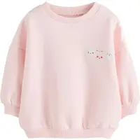 Next Sweatshirt castanho / cor-de-rosa / branco