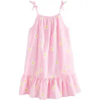 Next Vestido amarelo claro / cor-de-rosa / branco