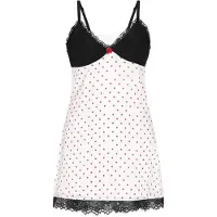 Mymo Vestido vermelho / preto / offwhite