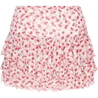 Mymo Saia vermelho escuro / branco