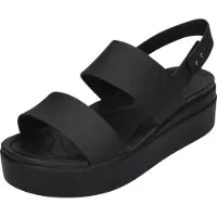 Crocs Sandálias de cunha BROOKLYN LOW WEDGE W mulheres - Preto - 38 / 39