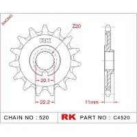 Rk Pinhao Dianteiro 4520-7q 520